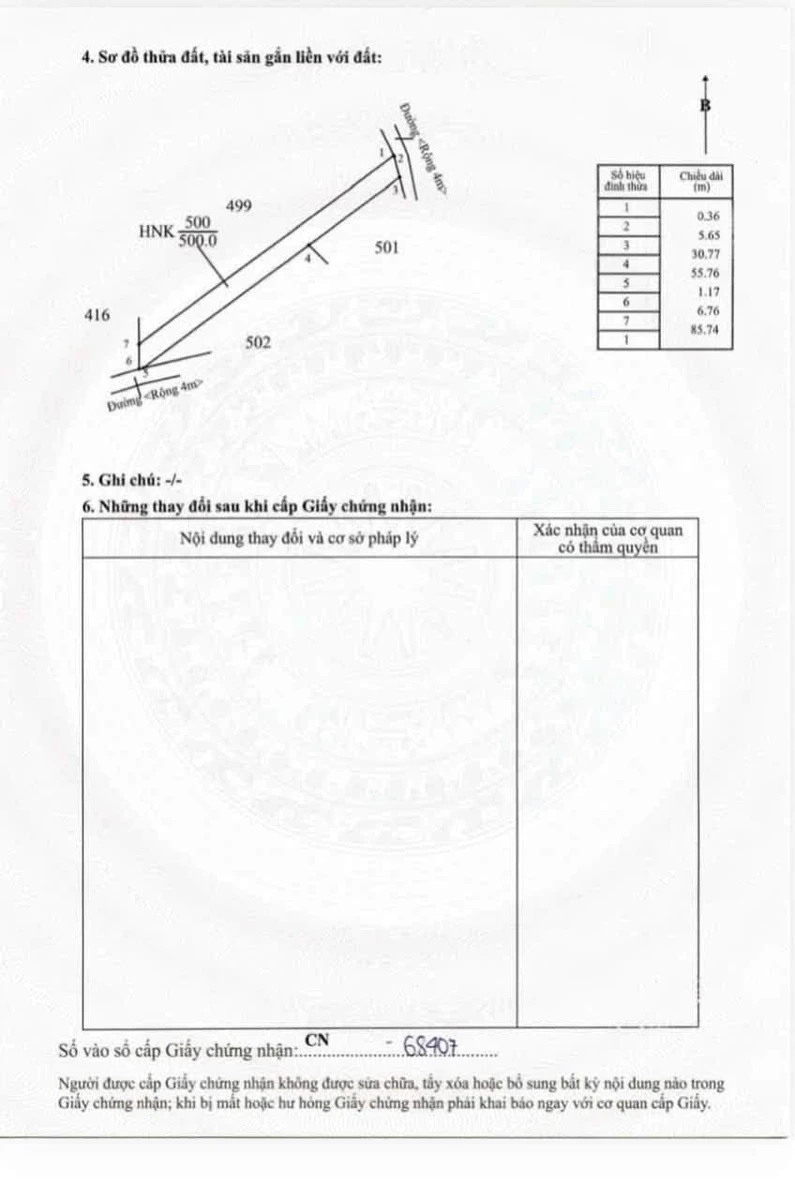Bán đất Phường Bình Mỹ Thượng 510m² 465 triệu - Ảnh thu nhỏ 4