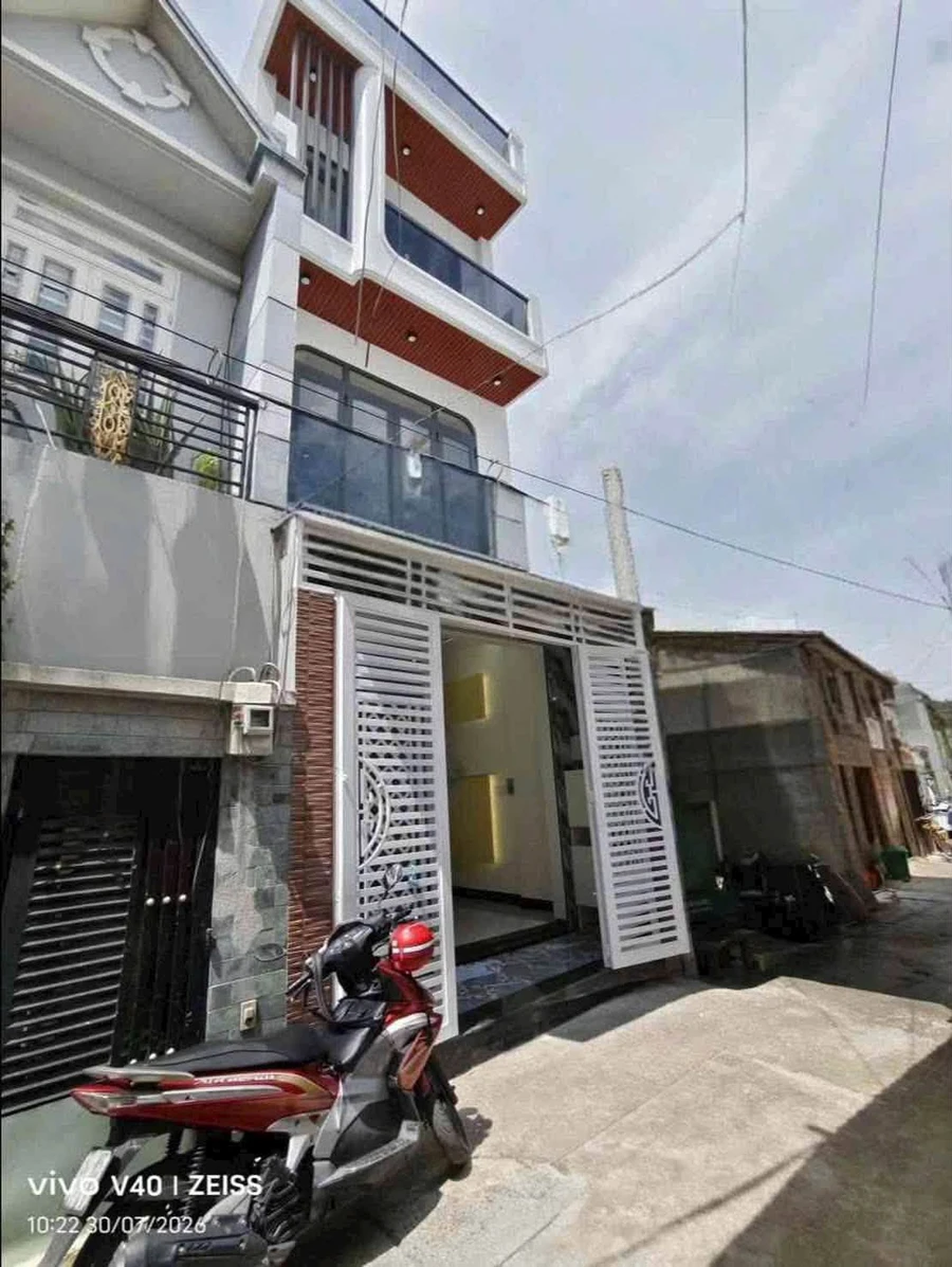 Bán nhà phố 2 mặt tiền, 4 tầng 52m², gần Cầu Tân Kỳ Tân Quý - Ảnh 1