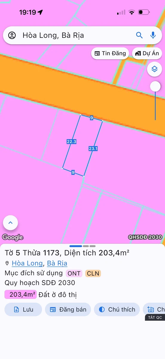 Bán đất biệt thự 207m² Đường 73 Bà Rịa - Ảnh 1