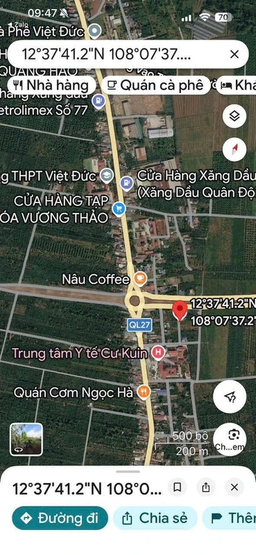 Bán lô đất hẻm cấp 1 đường Hồ Chí Minh, 67m2, giá 1,715 tỷ tại Cư Kuin