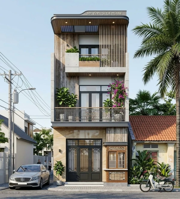 Bán nhà 3 tầng mặt tiền Nam Long 100m2 3PN, Bình Chánh
