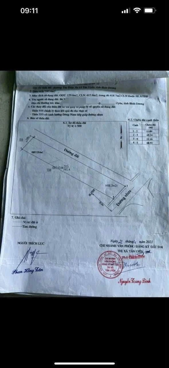 Bán đất mặt tiền kinh doanh 130m2 Tân Uyên Bình Dương 6,9 tỷ - Ảnh 1