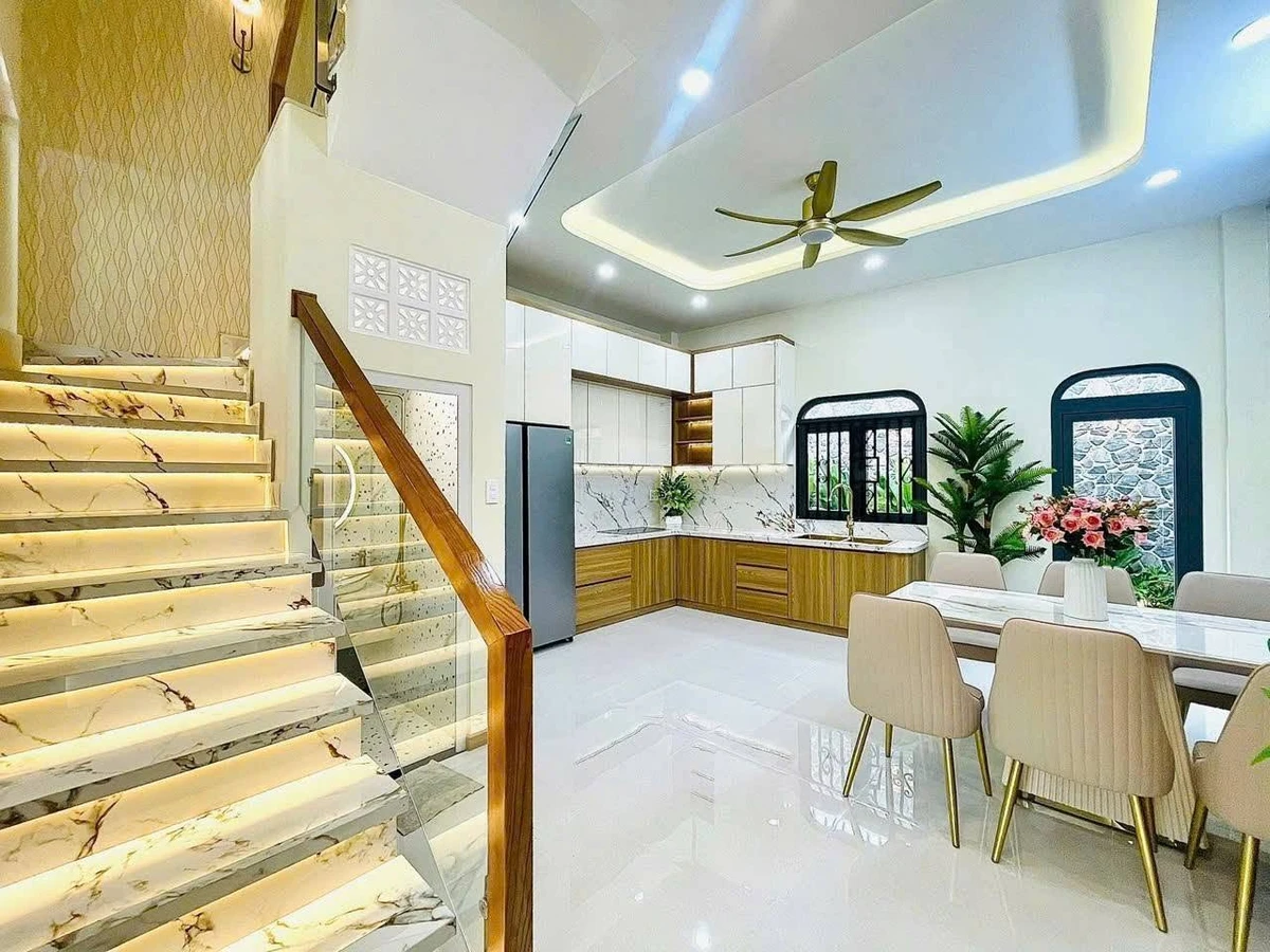 Bán nhà 4 tầng + sân thượng 65m2 góc 2 mặt tiền hẻm xe hơi đường Phan Huy Ích, Tân Bình - Ảnh thu nhỏ 5
