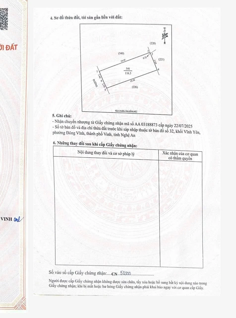 Bán đất mặt tiền 6m, 116,3m² ngõ Hồ Phi tích - Đông Vĩnh - Ảnh 1
