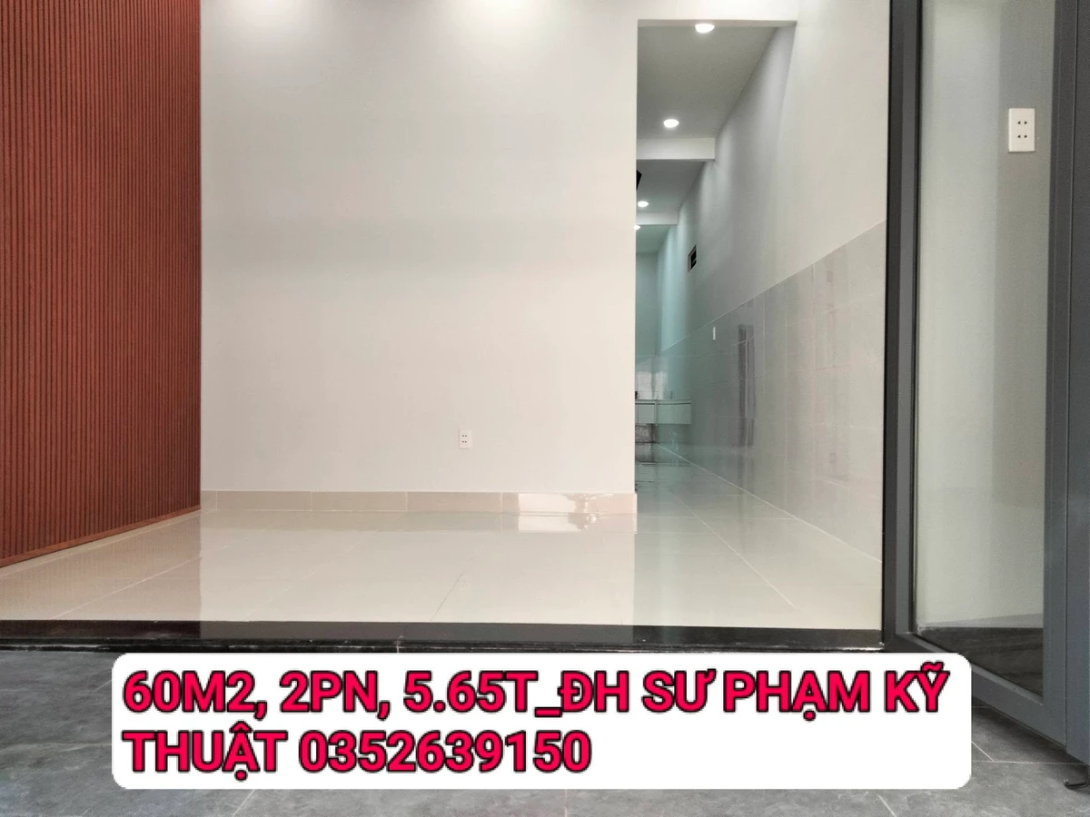Cho thuê căn hộ 60m2, 2PN gần ĐH Sư Phạm Kỹ Thuật, 5.65 triệu/tháng - Ảnh thu nhỏ 2