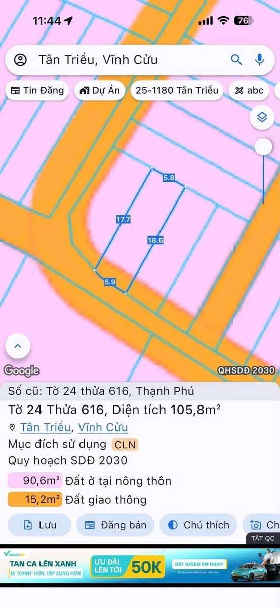 Bán 2 lô đất thổ cư sổ riêng Tân Triều, Đồng Nai, giá 1,49 tỷ/lô - Ảnh thu nhỏ 5