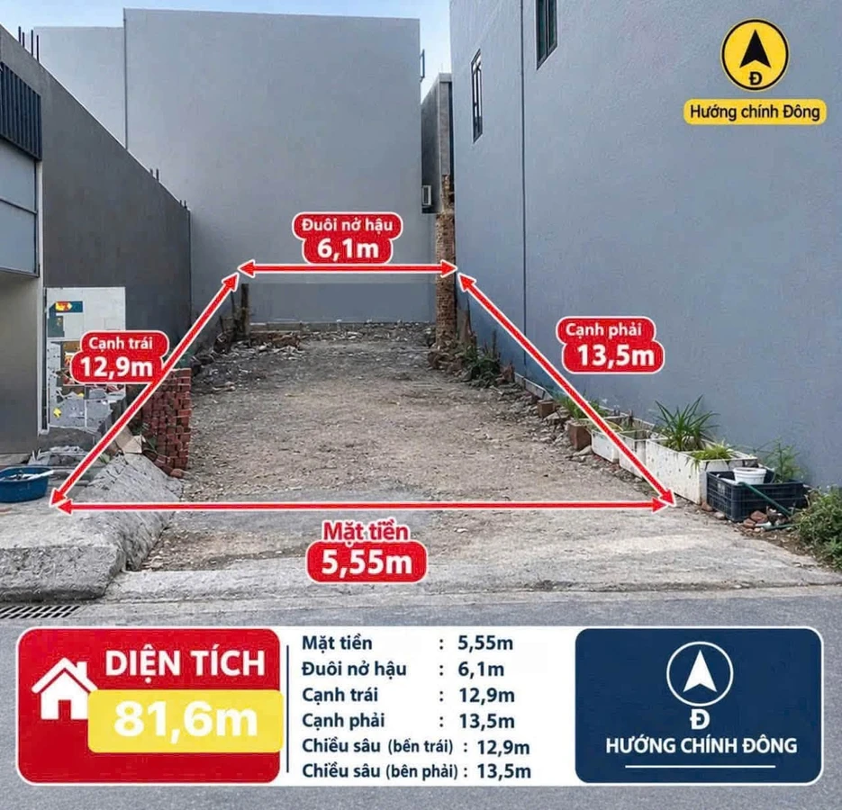 Bán lô đất mặt đường Trần Bá Lương 81.6m2 Hải Phòng - Ảnh thu nhỏ 2