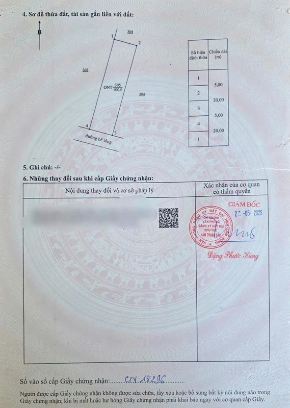 Bán đất thổ cư 100m2 mặt tiền Hàm Liêm, Lâm Đồng