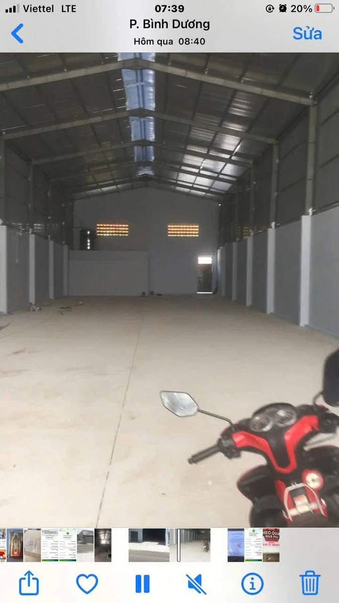 Cho thuê kho 500m2 Phú Chánh Bình Dương 30 triệu/tháng - Ảnh thu nhỏ 3