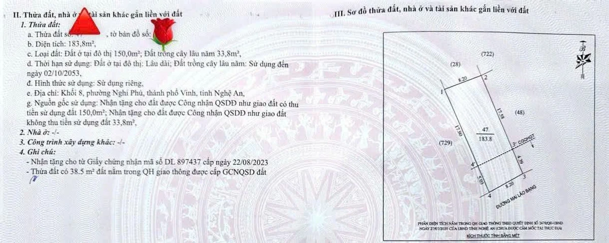 Bán đất Quận 7, 183m2, mặt tiền 8m, 5.5 tỷ - Ảnh thu nhỏ 3