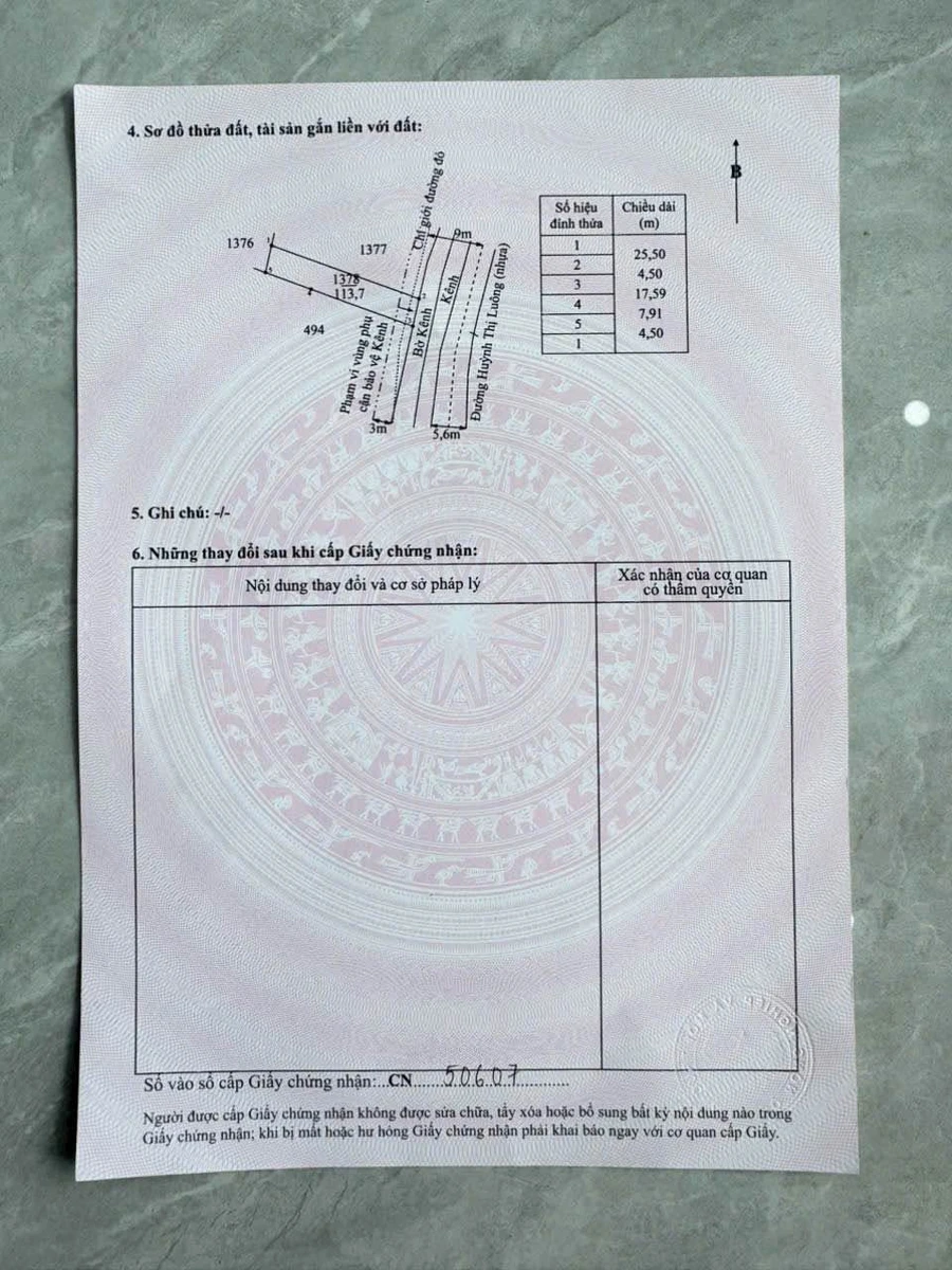 Bán đất mặt tiền Huỳnh Thị Luông Nhà Bè 112,5m² - Ảnh thu nhỏ 5