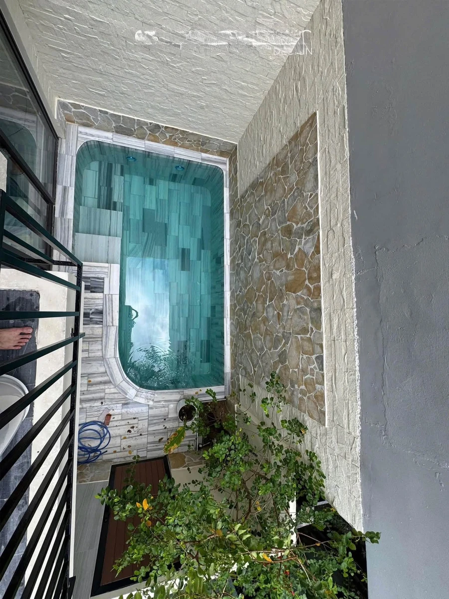 Bán nhà mới 3 tầng 70m2, 3PN, 3WC, hai mặt kiệt ô tô, có hồ bơi gần biển Mỹ Khê, Sơn Trà - Ảnh thu nhỏ 3