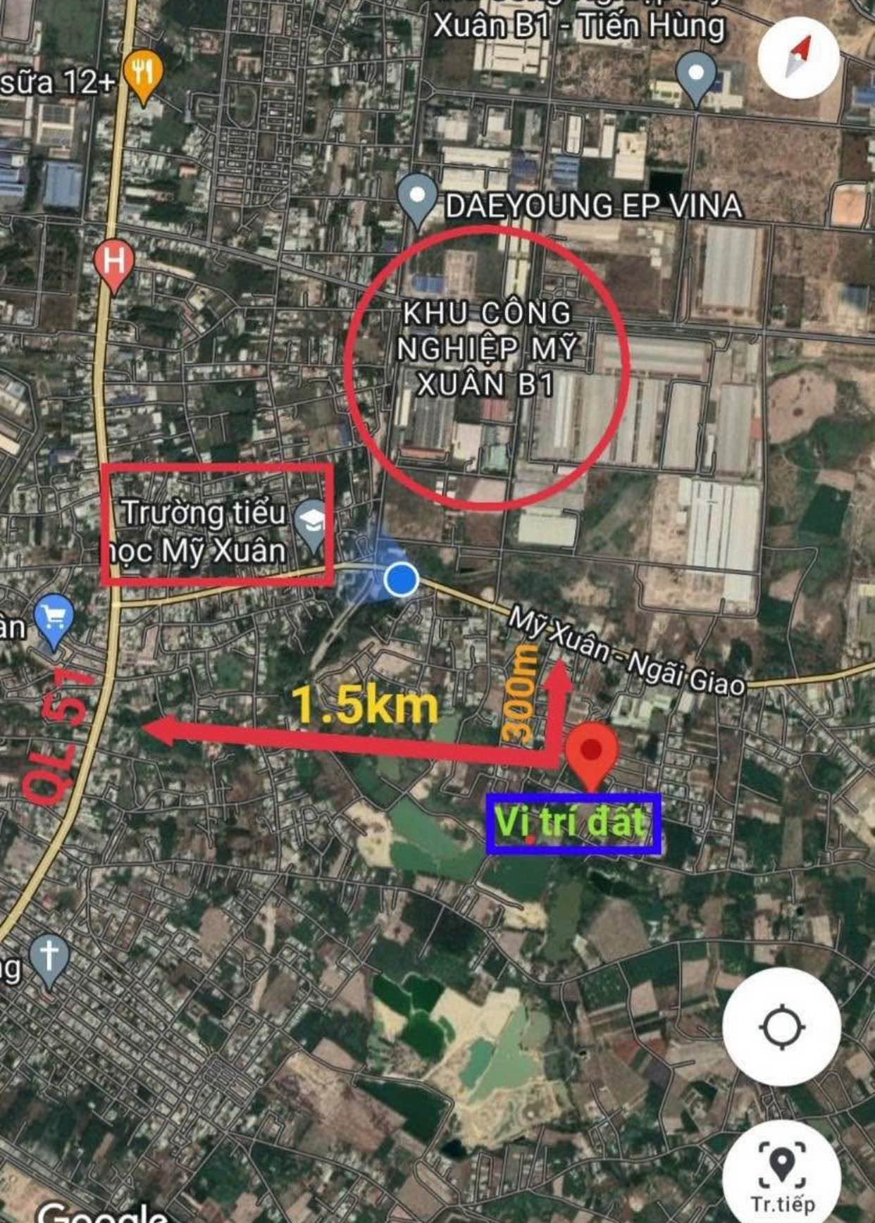 Bán đất 125m2 Mỹ Xuân, Phú Mỹ giá 1,4 tỷ - Ảnh thu nhỏ 3