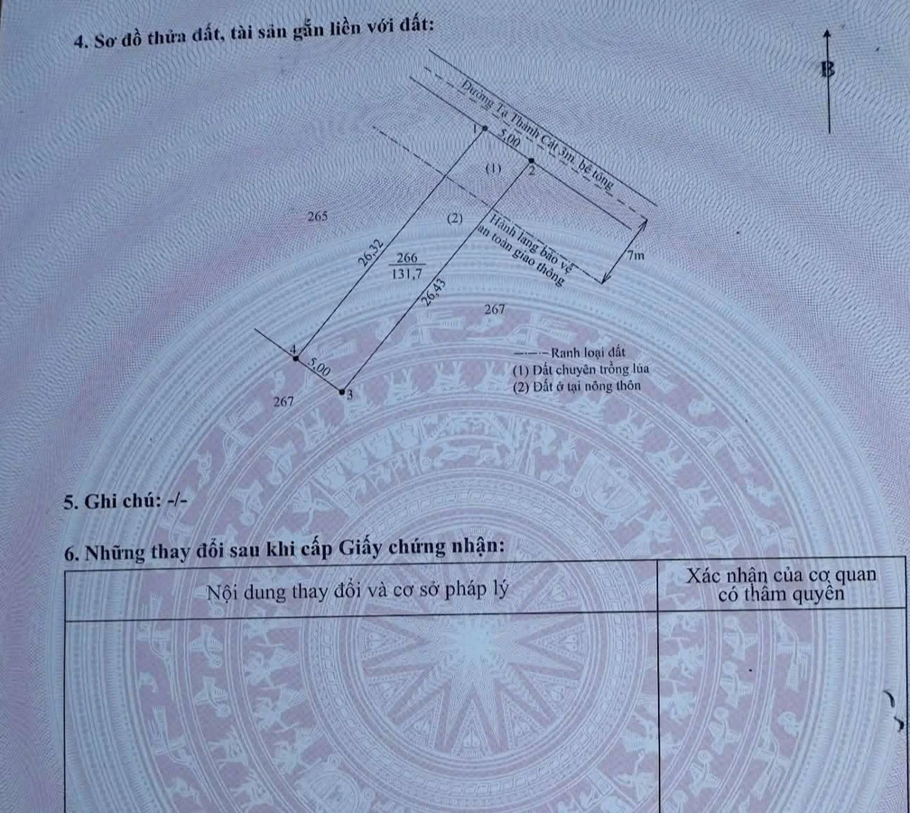 Bán đất Đan Tạ Thành Cát 130m2 sát đường, gần chợ - Ảnh thu nhỏ 3