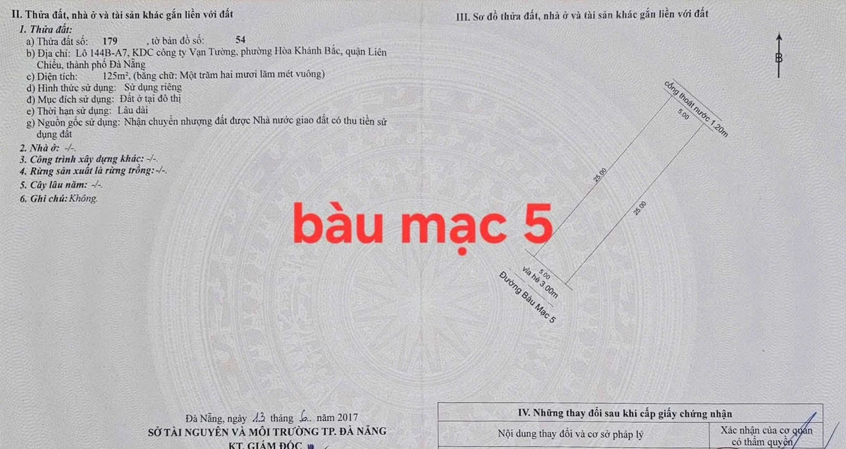 Bán cặp đất Bàu Mạc 250m2 gần biển, 13,5 tỷ - Ảnh 1