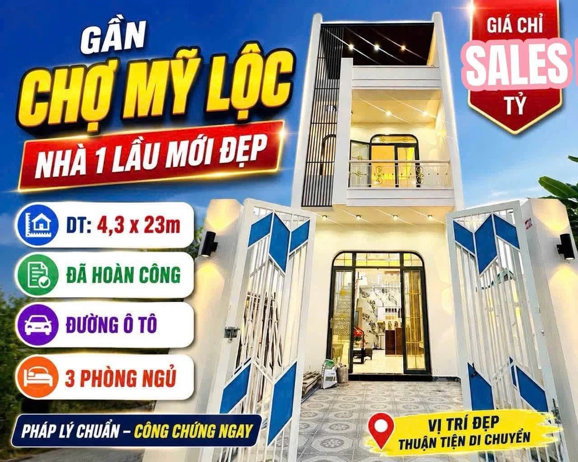 Bán nhà mặt tiền Ấp Lộc Hậu 100m2 2.2 tỷ - Ảnh 1