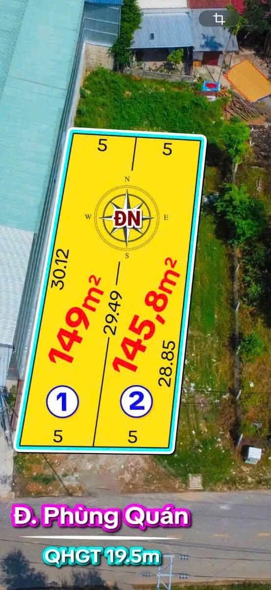 Bán đất mặt tiền Phùng Quán Huế 147m² 2,1 tỷ - Ảnh thu nhỏ 2