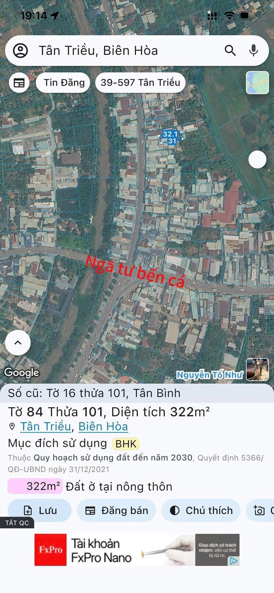 Bán đất 322m2 sổ riêng QL7 Tân Triều 1 tỷ 350 triệu - Ảnh thu nhỏ 2