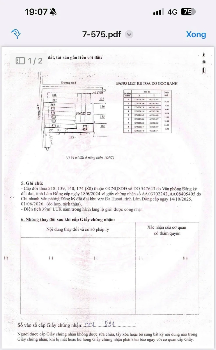 Bán đất 428m2 Đạ Tẻh Lâm Đồng 259 triệu - Ảnh thu nhỏ 2