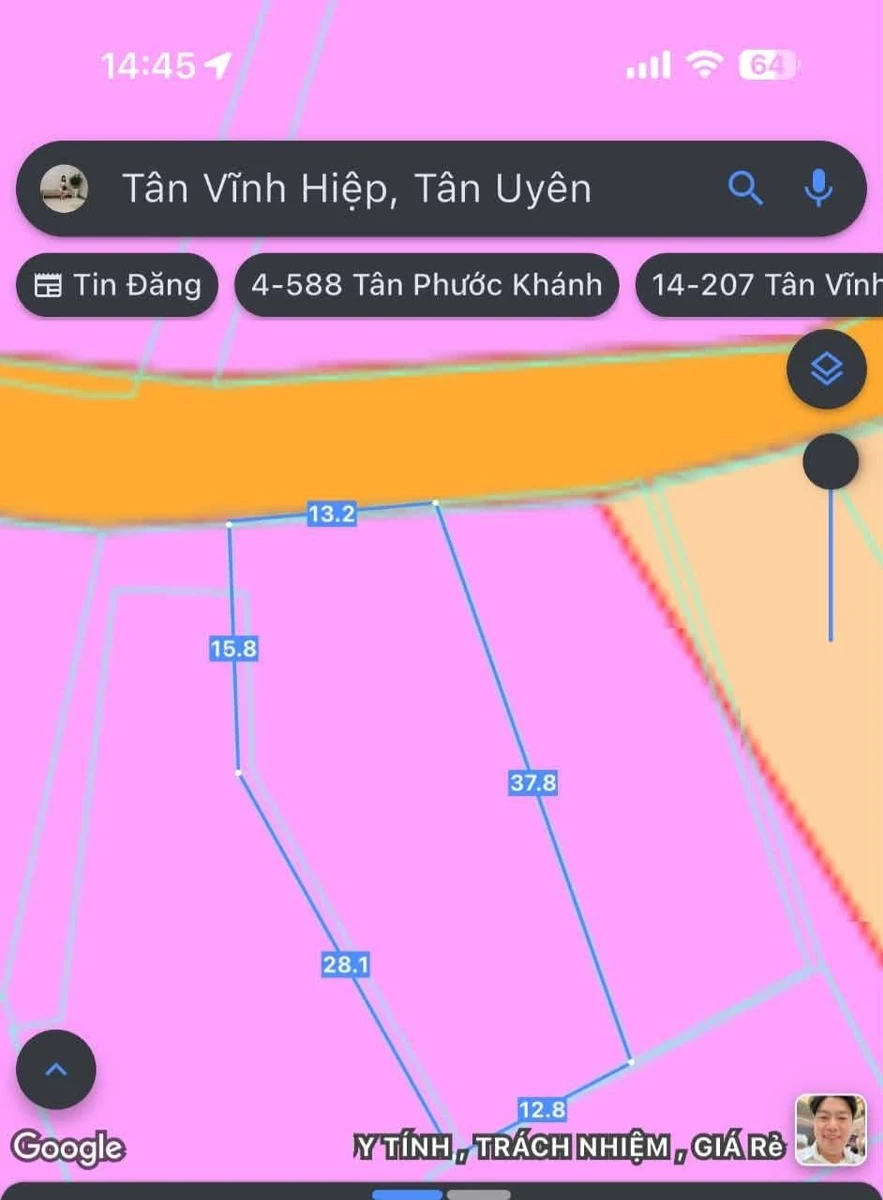 Bán đất Tân Vĩnh Hiệp Tân Uyên 600m2 giá 2 tỷ 250 - Ảnh thu nhỏ 3