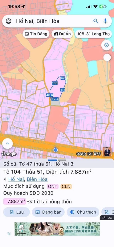 Bán 7.900 m² đất thổ cư Hố Nai, Đồng Nai