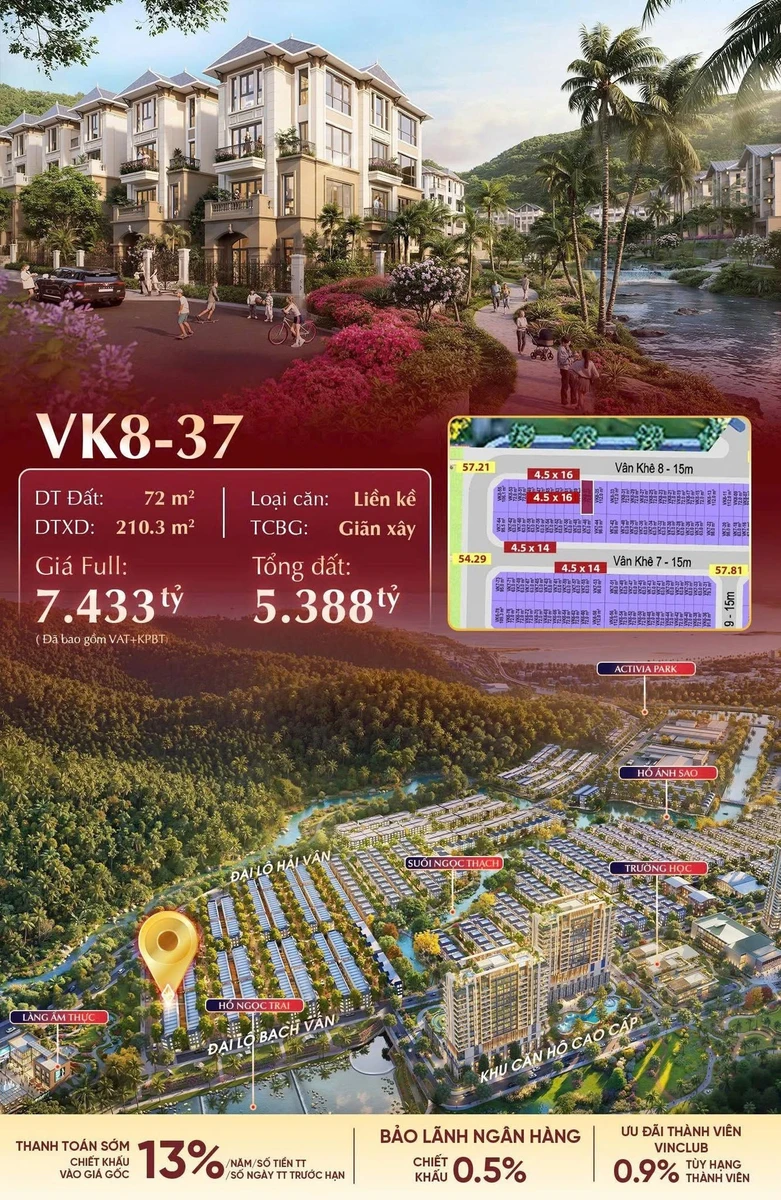 Bán shophouse 63m2 Vinhomes Hải Vân Bay 5.665 tỷ - Ảnh thu nhỏ 3
