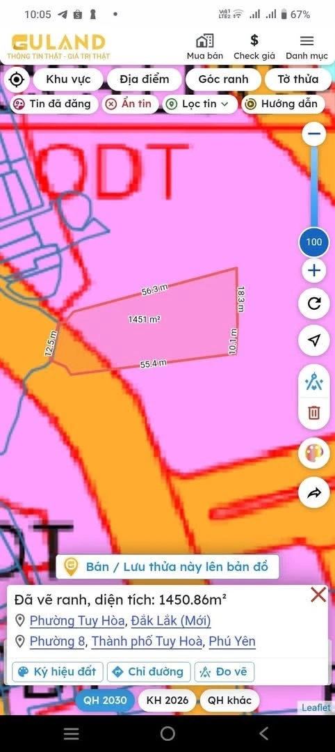 Bán lô đất biển 1.442m2 Tuy Hoà, Phú Yên - Ảnh thu nhỏ 3