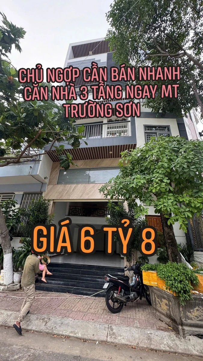 Bán nhà 5 tầng mặt tiền Trường Sơn 91,3m2 Vĩnh Trường 6.8 tỷ - Ảnh 1