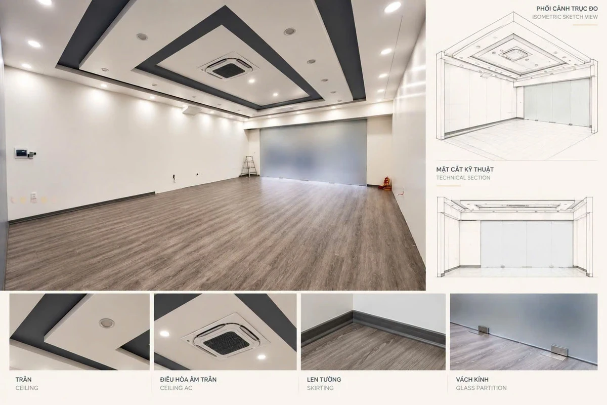 Cho thuê mặt bằng văn phòng 60m² tầng 1 Waterfront 1 - Ảnh 1