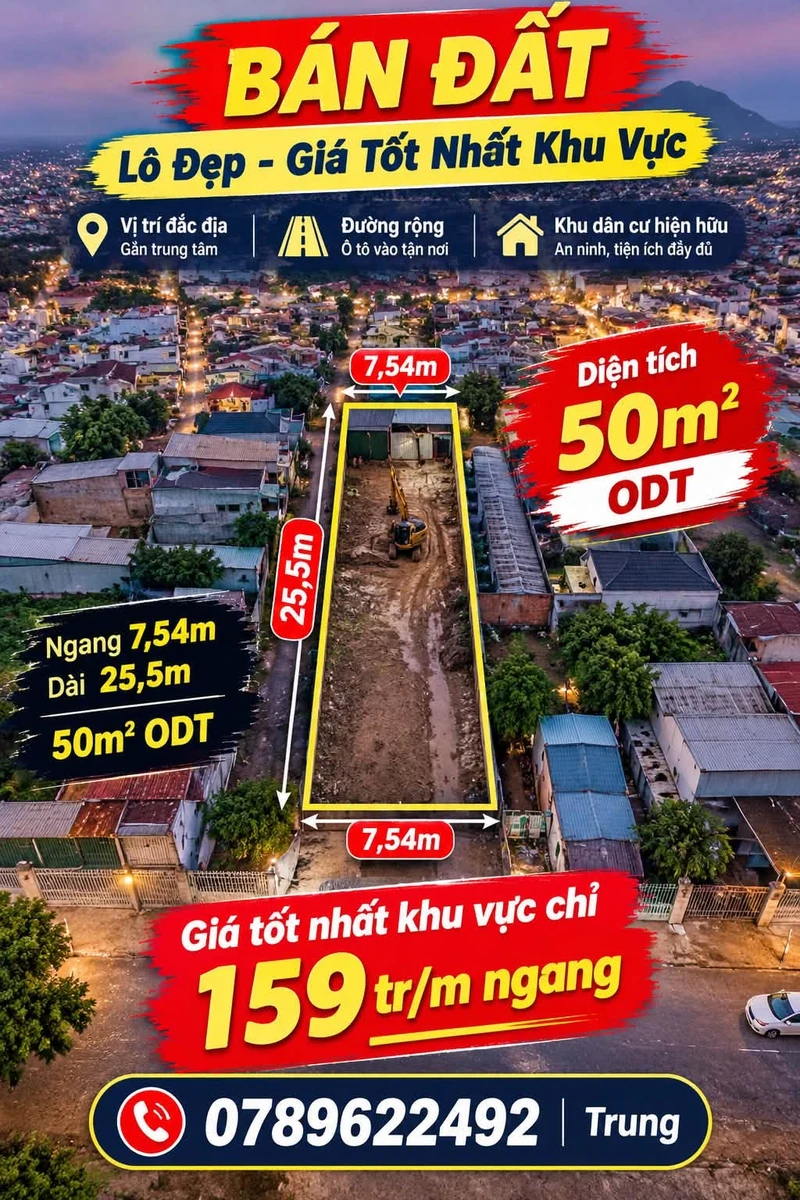 Bán đất 50m2 Tây Ninh, 159 triệu/m2 - Ảnh thu nhỏ 5