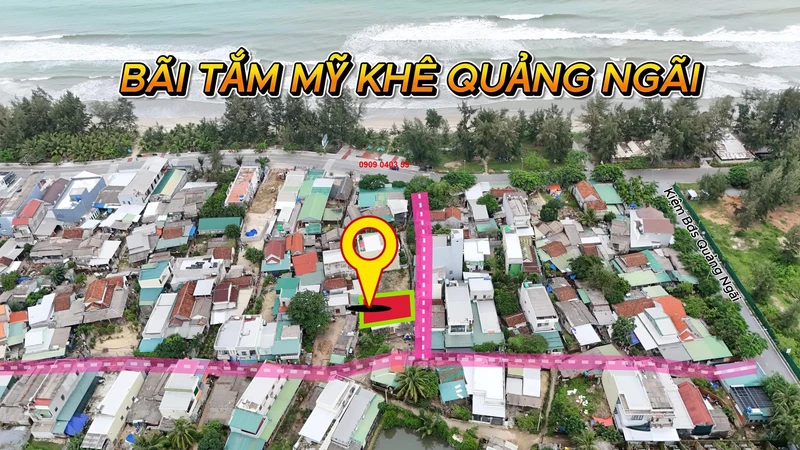 Bán đất 127m2 (100m2 thổ cư) gần bãi tắm Mỹ Khê, Quảng Ngãi