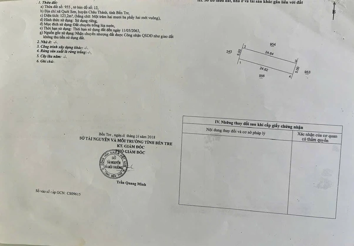 Bán nền đất Quới Sơn Bến Tre 121m² 240 triệu - Ảnh thu nhỏ 3