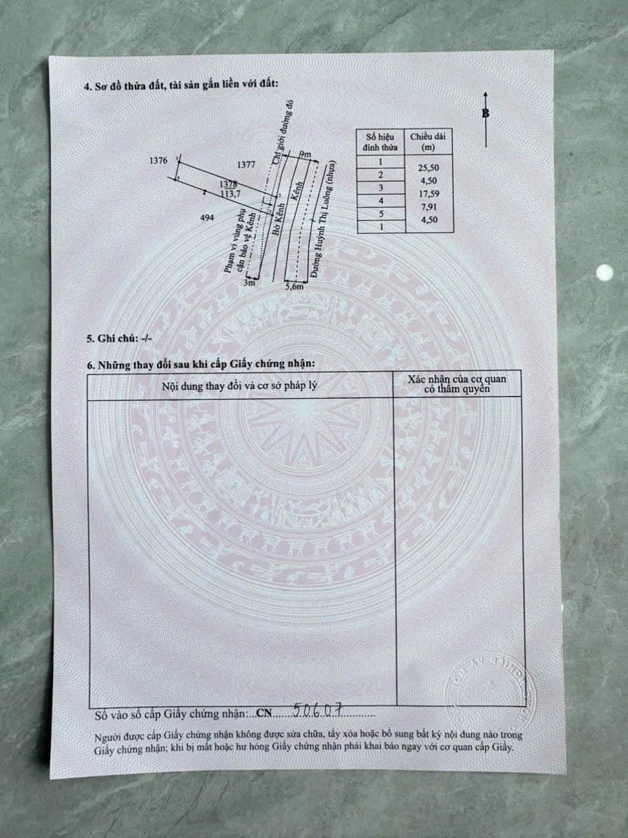 Bán đất mặt tiền Huỳnh Thị Luông Phước Lâm 112,5m² - Ảnh thu nhỏ 5