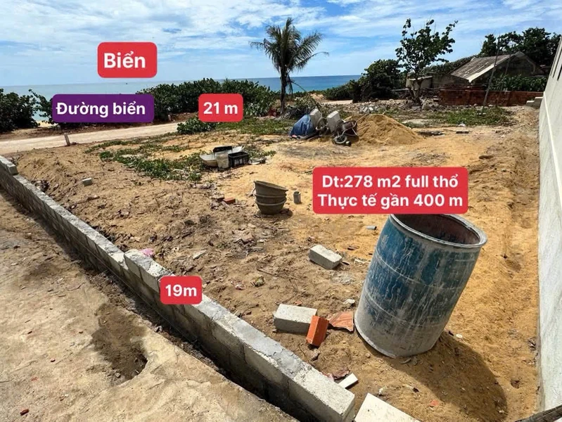 Bán đất view biển Hoàn Hải Bình Định 400 m2 giá 2 tỷ