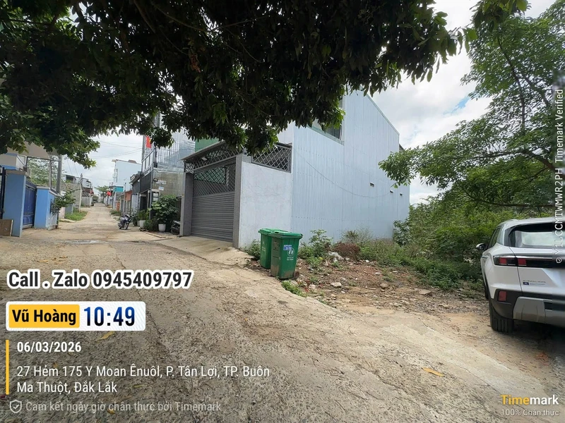 Bán đất hẻm 175 Ymoan, Buôn Ma Thuột, 92m2, 2,85 tỷ