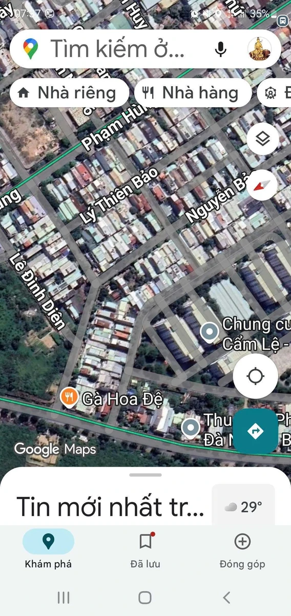 Bán lô đất 2 mặt tiền 143,4m² Nam Cầu Cẩm Lệ, Đà Nẵng - Ảnh thu nhỏ 2