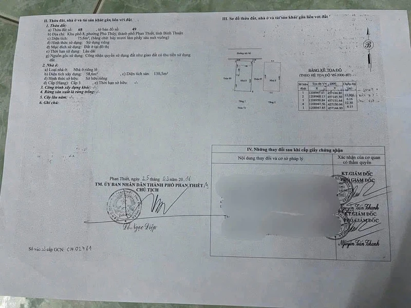 Nhà lầu 2PN bán 3 tỷ 150 Phan Thiết, 130m2