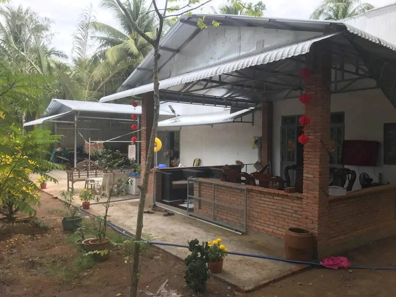 Bán đất và nhà vườn 1500m² Xã Khánh Thạnh Tân Bến Tre 1 tỷ 5 - Ảnh 1