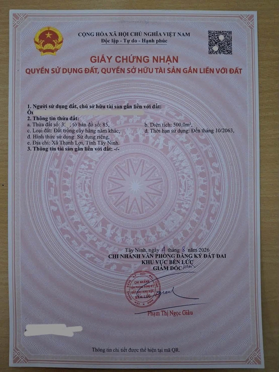 Bán đất vườn 500m2 tại Thạnh Hoà, Bến Lức, Long An - Ảnh thu nhỏ 4