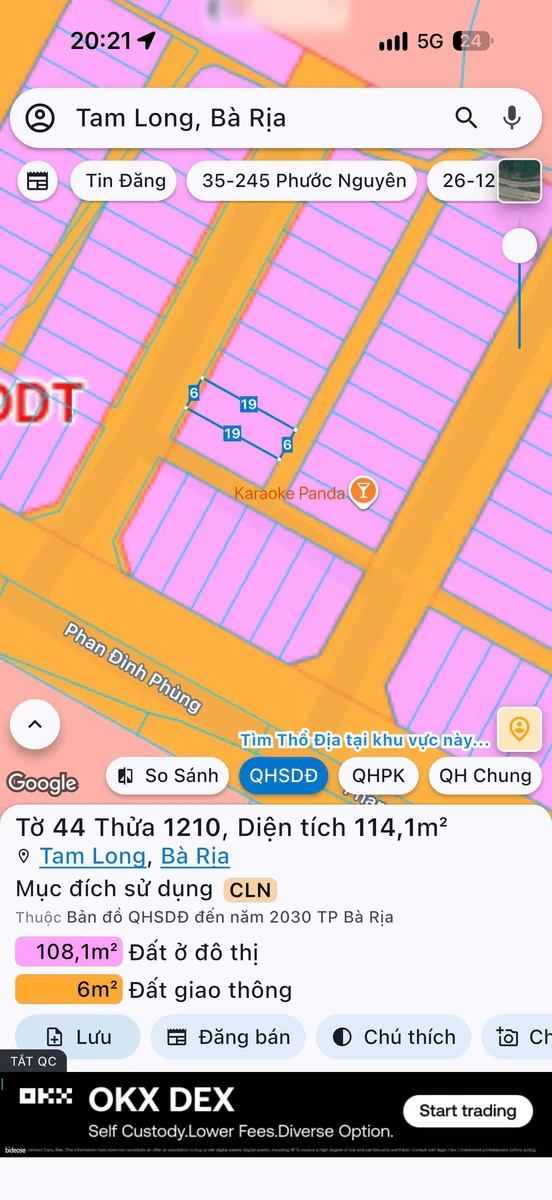 Bán lô đất Thanh Sơn C, Bà Rịa 114m2, 2 tỷ 290 - Ảnh thu nhỏ 5