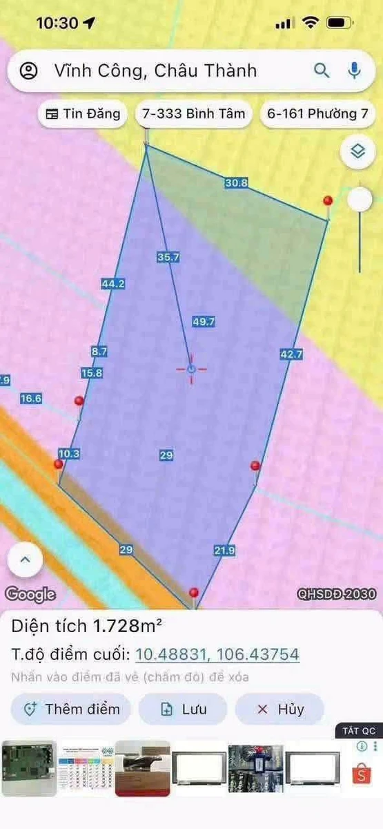 Bán đất lúa 1788m2 Vĩnh Công Tây Ninh - Ảnh thu nhỏ 2