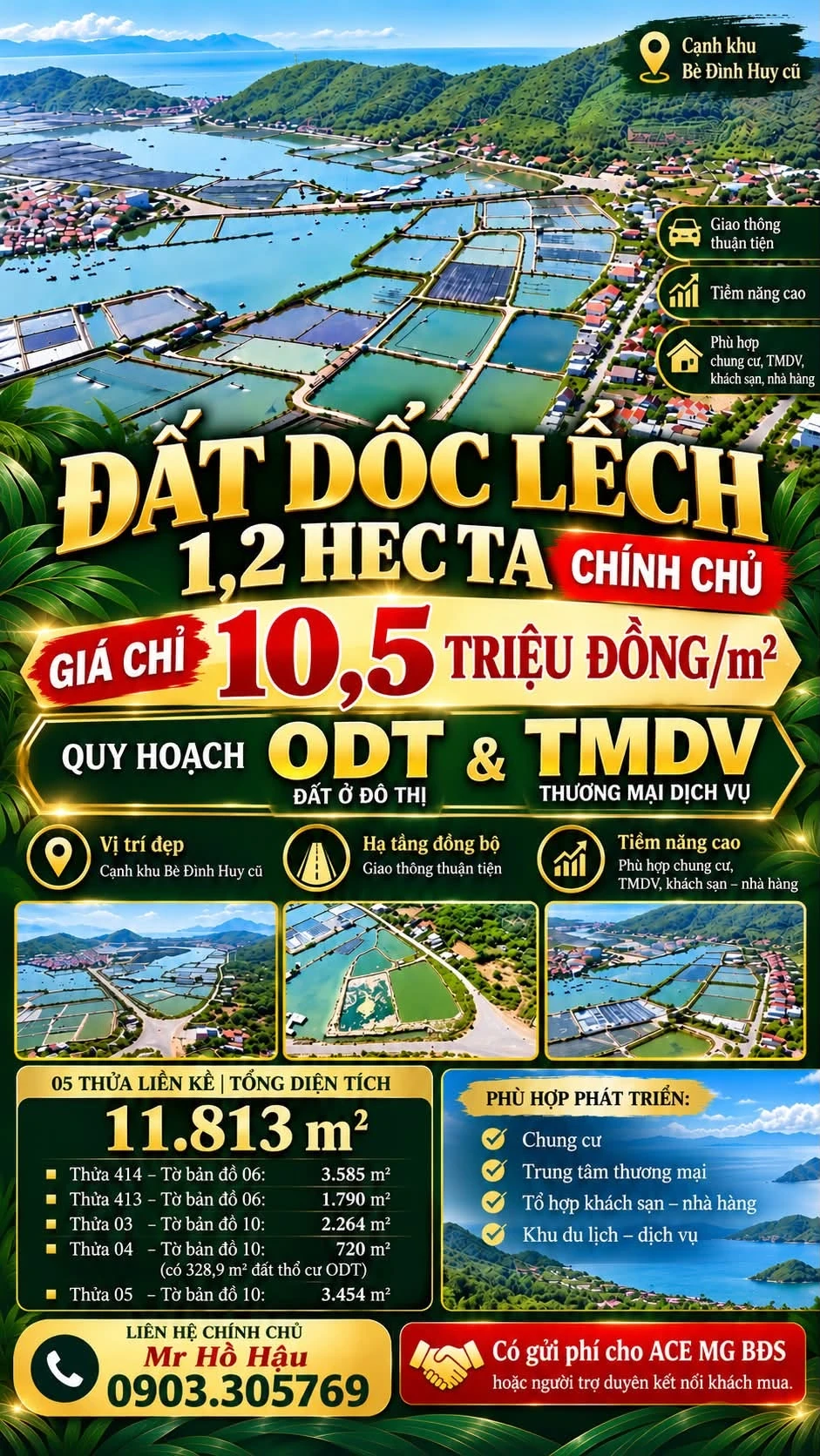 Bán khu đất 11.813 m² Đông Ninh Hòa, Khánh Hòa, giá 10,5 triệu/m² - Ảnh 1