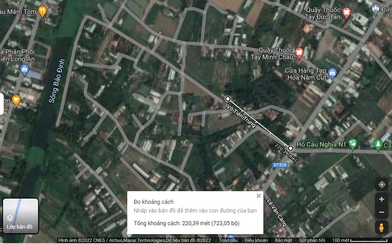 Bán đất thổ cư 177m2 mặt tiền Vũ Tiến Trung, Tây Ninh