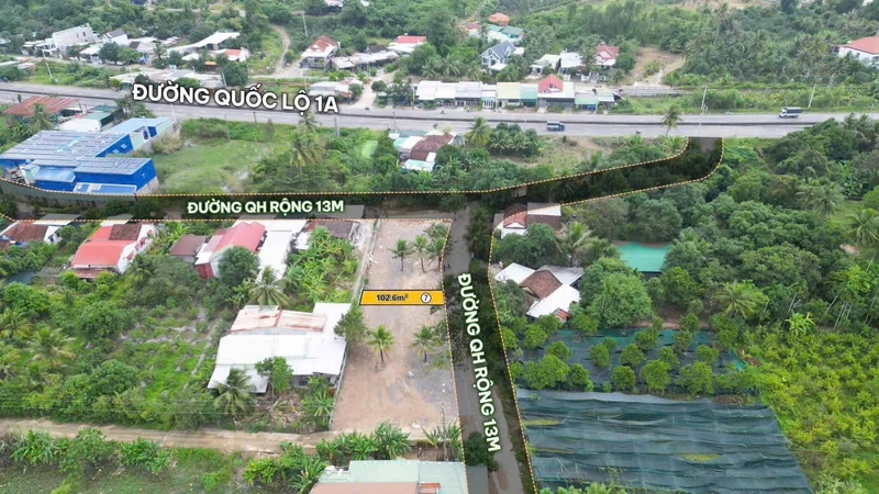 Bán đất nền Suối Cát Cam Lâm 102.6m² giá 800 triệu