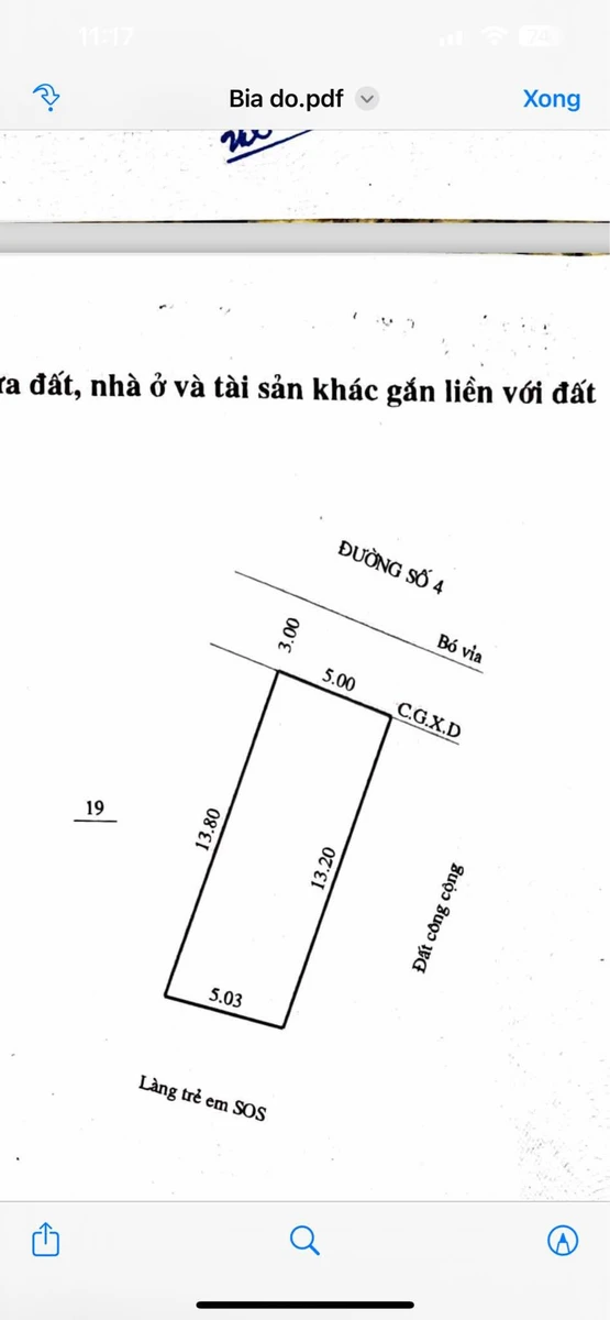 Bán 2 lô đất mặt tiền Chợ Dinh 68m² và 127m² - Ảnh 1