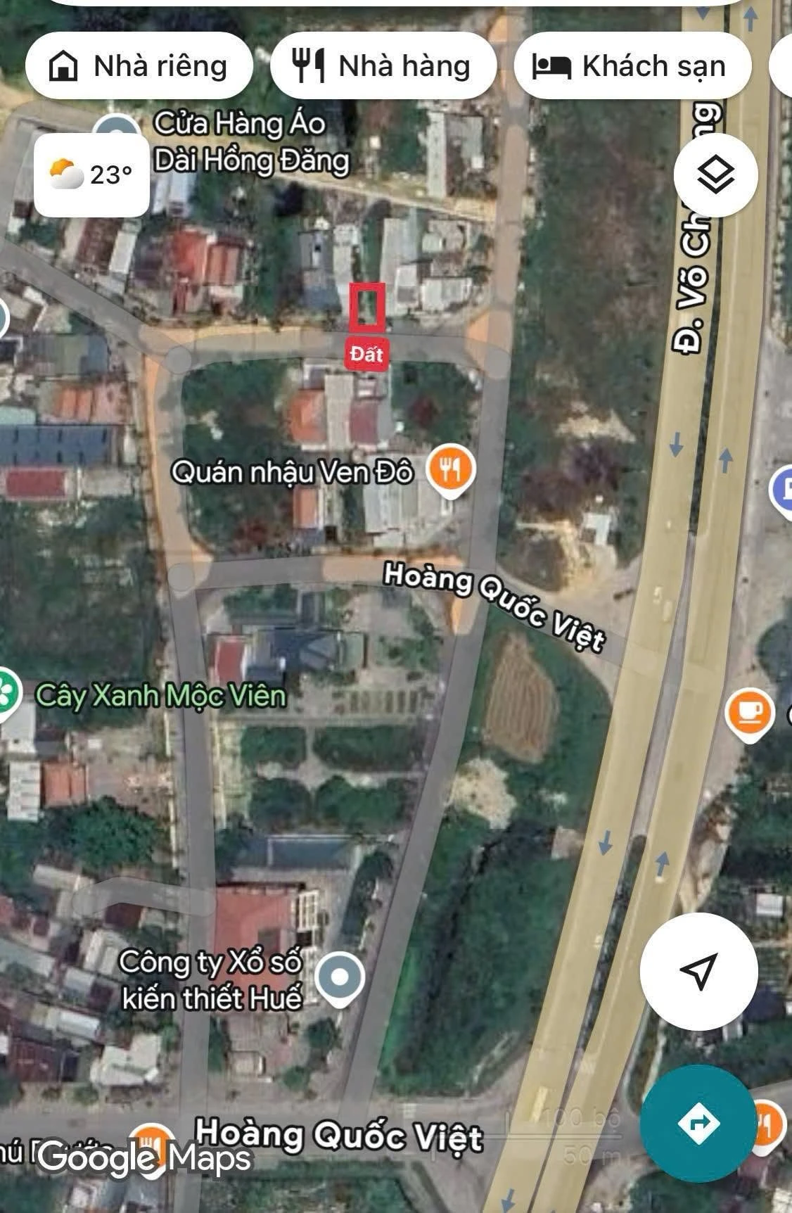 Bán lô góc đất 100m² KQH Hoàng Quốc Việt trung tâm TP Huế - Ảnh 1