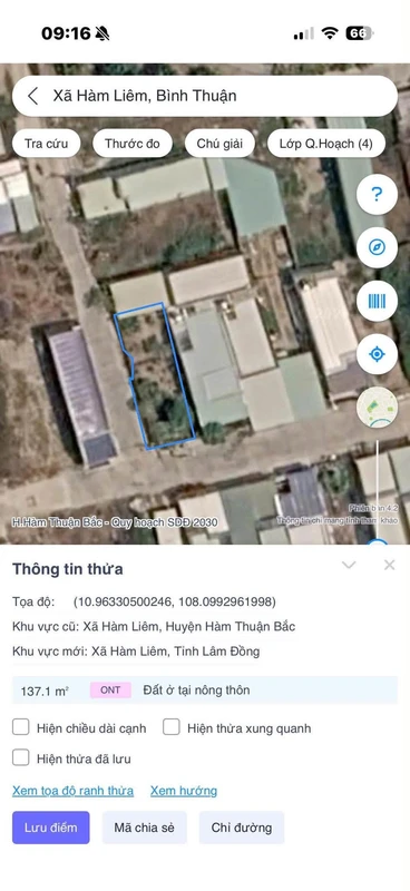 Bán đất 2 mặt tiền Hàm Liêm 137,5m² Phan Thiết