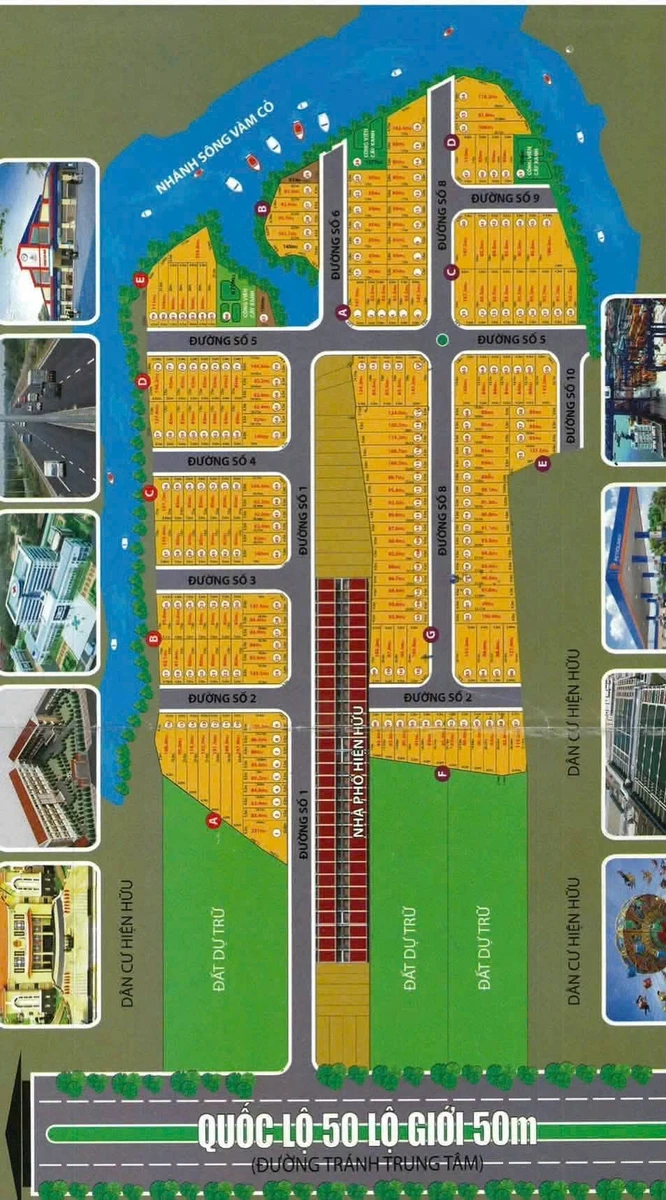 Bán đất nền KDC An Phú Center 88m2 sổ hồng sẵn giá 690 triệu, Cần Đước - Ảnh thu nhỏ 5