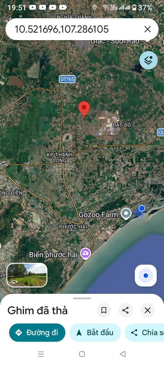Bán đất 1 sào 825 triệu Xã Phước Long Bà Rịa - Vũng Tàu - Ảnh thu nhỏ 4