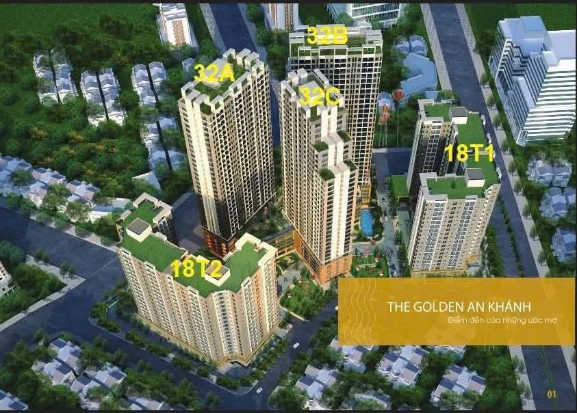 Bán căn hộ 2PN 66m² full đồ tại The Golden An Khánh - Ảnh thu nhỏ 2